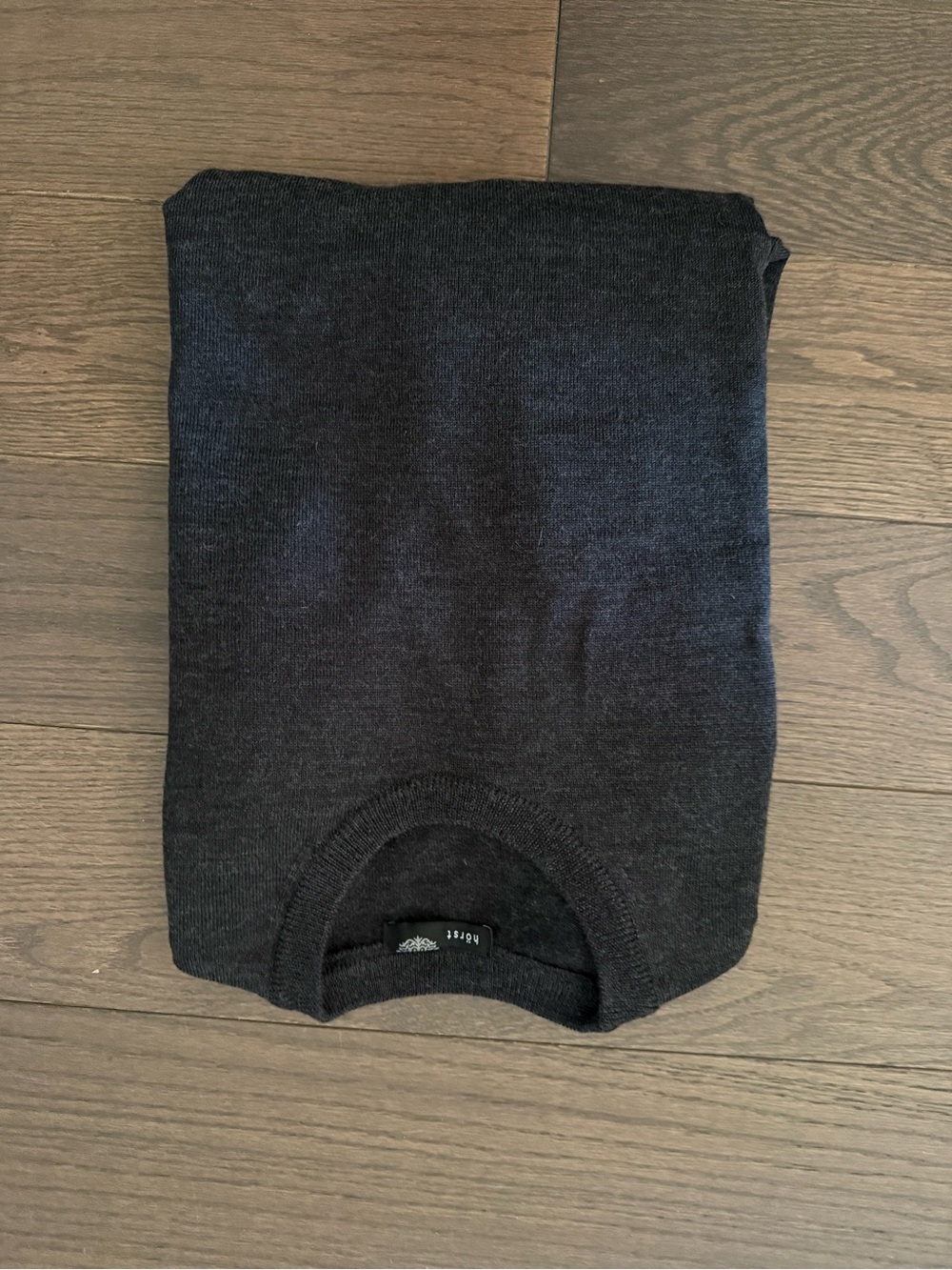 Horst Merino Wool - Men's Dark Grey Crewneck Sweater - Lightweight Everyday Knit
